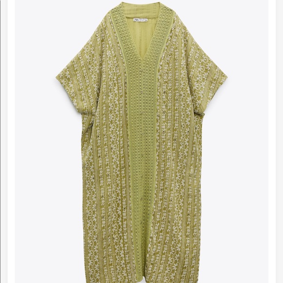 Zara Embroidered Long Dress - Picture 6 of 12